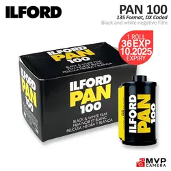 1/3 Roll ILFORD PAN 100 135 35mm Black and White Negative Film 36 Exposures MVP CAMERA