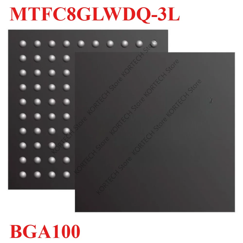 1pcs/Lot Brand new and original  MTFC8GLWDQ-3L HBBAC  HBBYZ MTFC8GLWDQ-3L BGA100