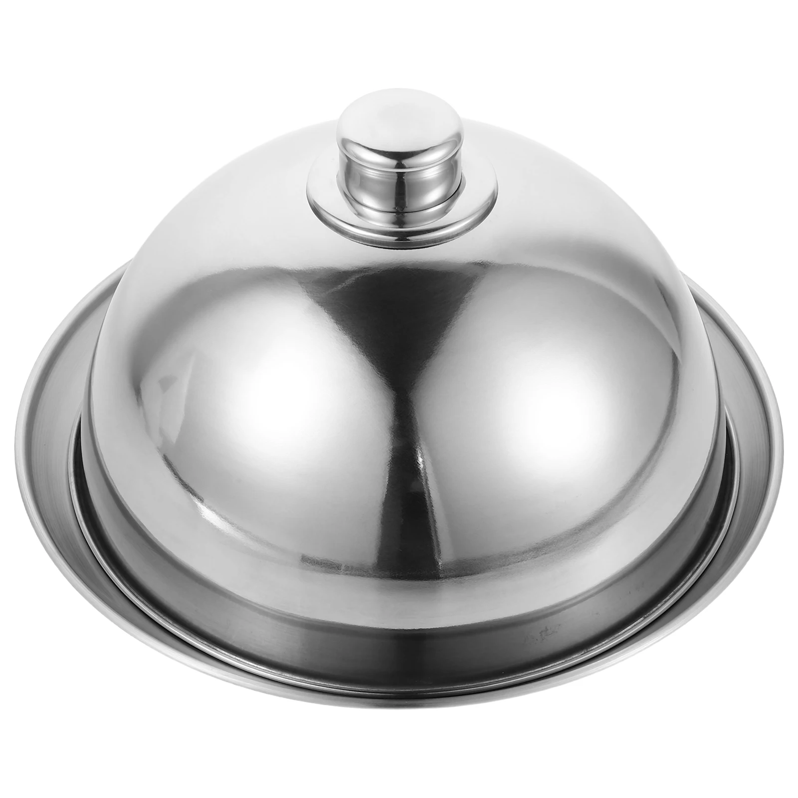 

2 шт., крышка для еды из нержавеющей стали, круглый металлический клош для сервировки тарелок, защита от пыли, насекомых, ресторана, домашнего использования