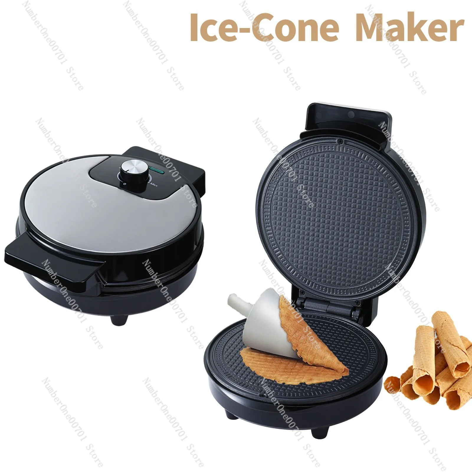 Breakfast maker, electric crepe machine for sandwich egg roll spring roll, non-stick pancake maker for home machine