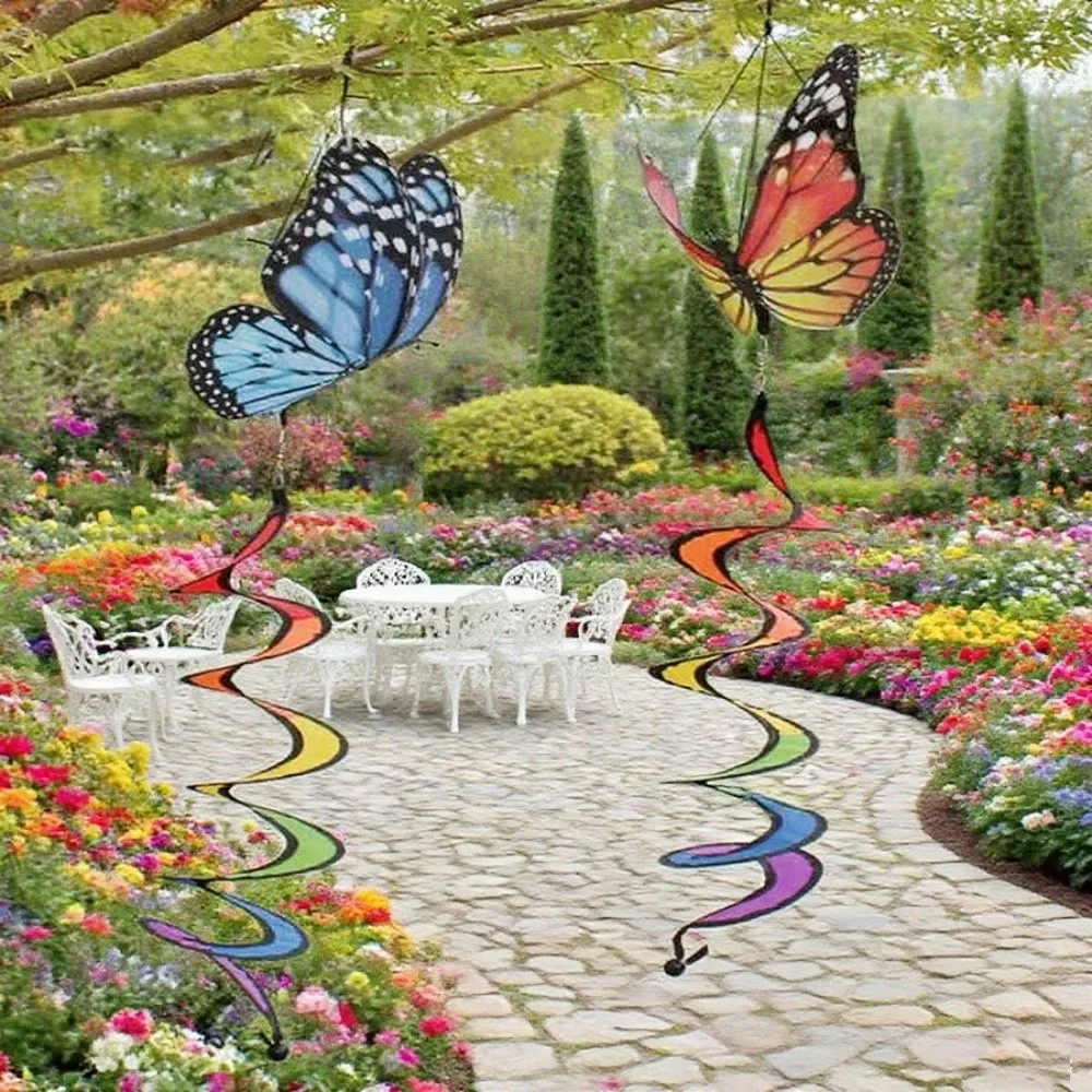 New Colorful 3D Windmill Spinning Feature Dimensional Shape Wind Strip Ornament No Toxic Material Windmill Toys Wind Twister