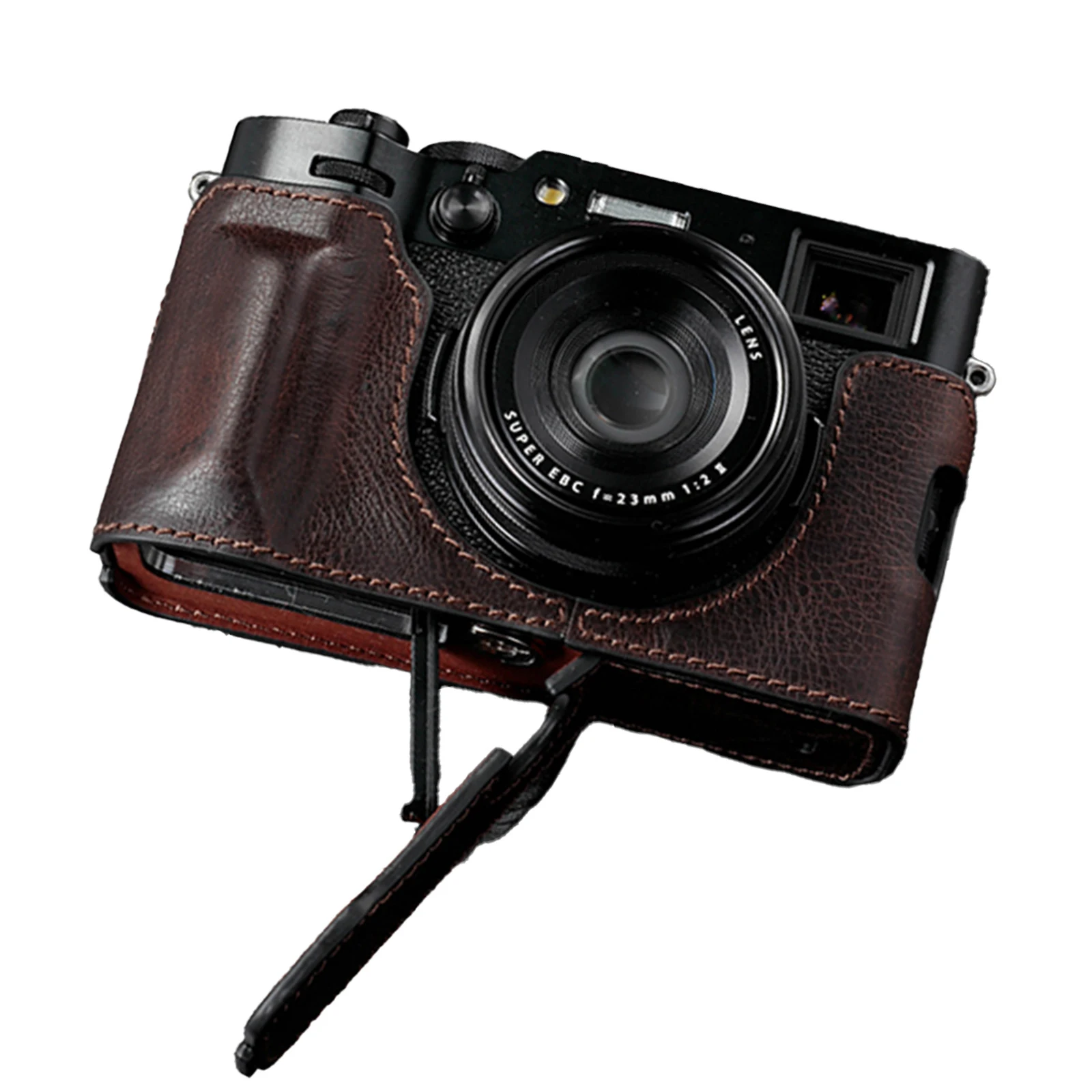 High-end Genuine Leather Camera Case for X100VI cameras Half Body Handmade Bag For Fujifilm X100VI cameras accessories