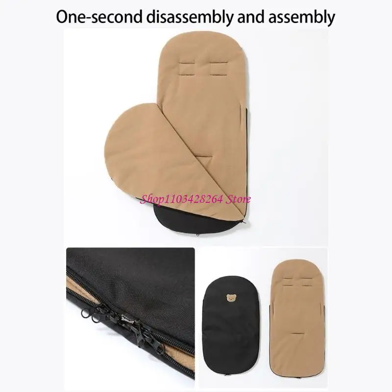  Baby Pram Bunting Bag Splashproof Windproof Strollers Footmuff Winter Sleeping Bag for Toddler Pushchair Strollers Blanket