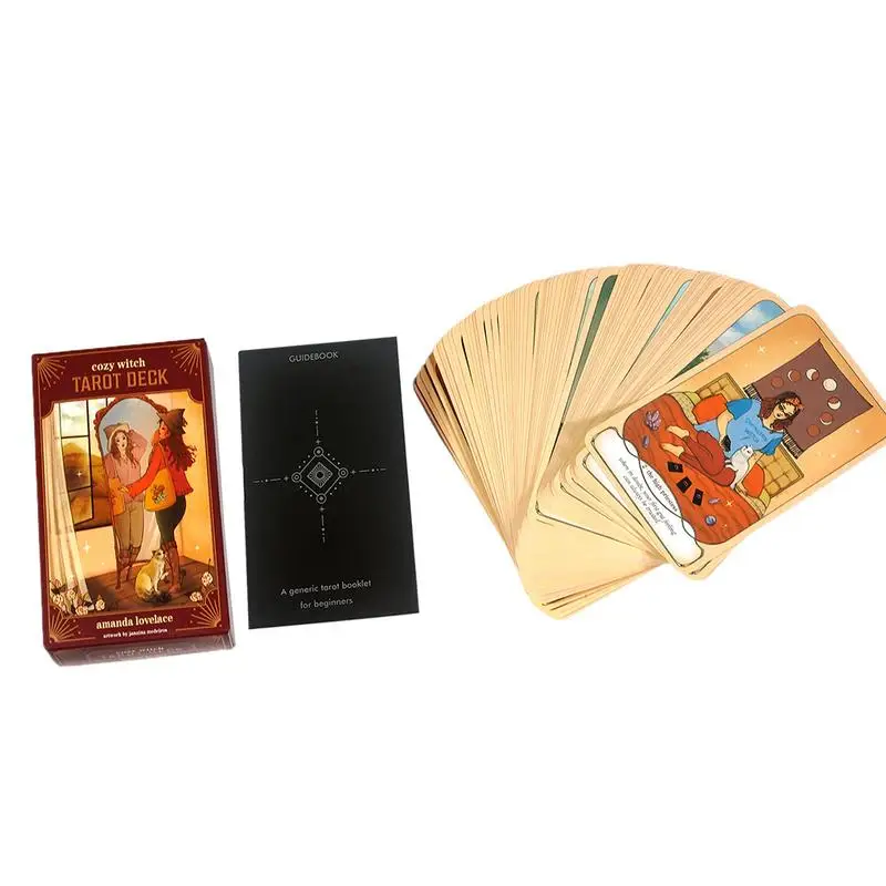 

78 Cards Fate Divination Tarot Cards Tarot Deck Divination Fate Tarot Oracle Cards Party Entertainment Board Game