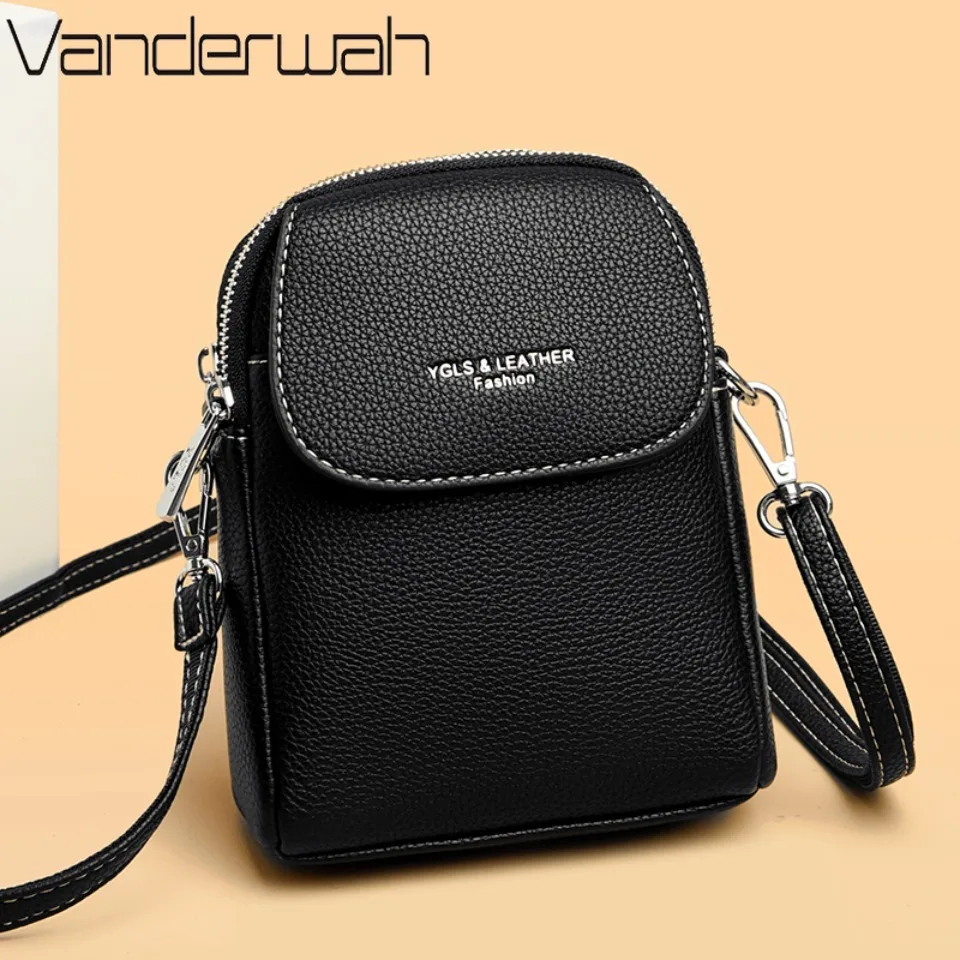 

Blocking PU Leather Woman Mobile Phone Bag and Purses New Leisure Lady Crossbody Bag Luxury Designer Shoulder Coin Wallet Bag