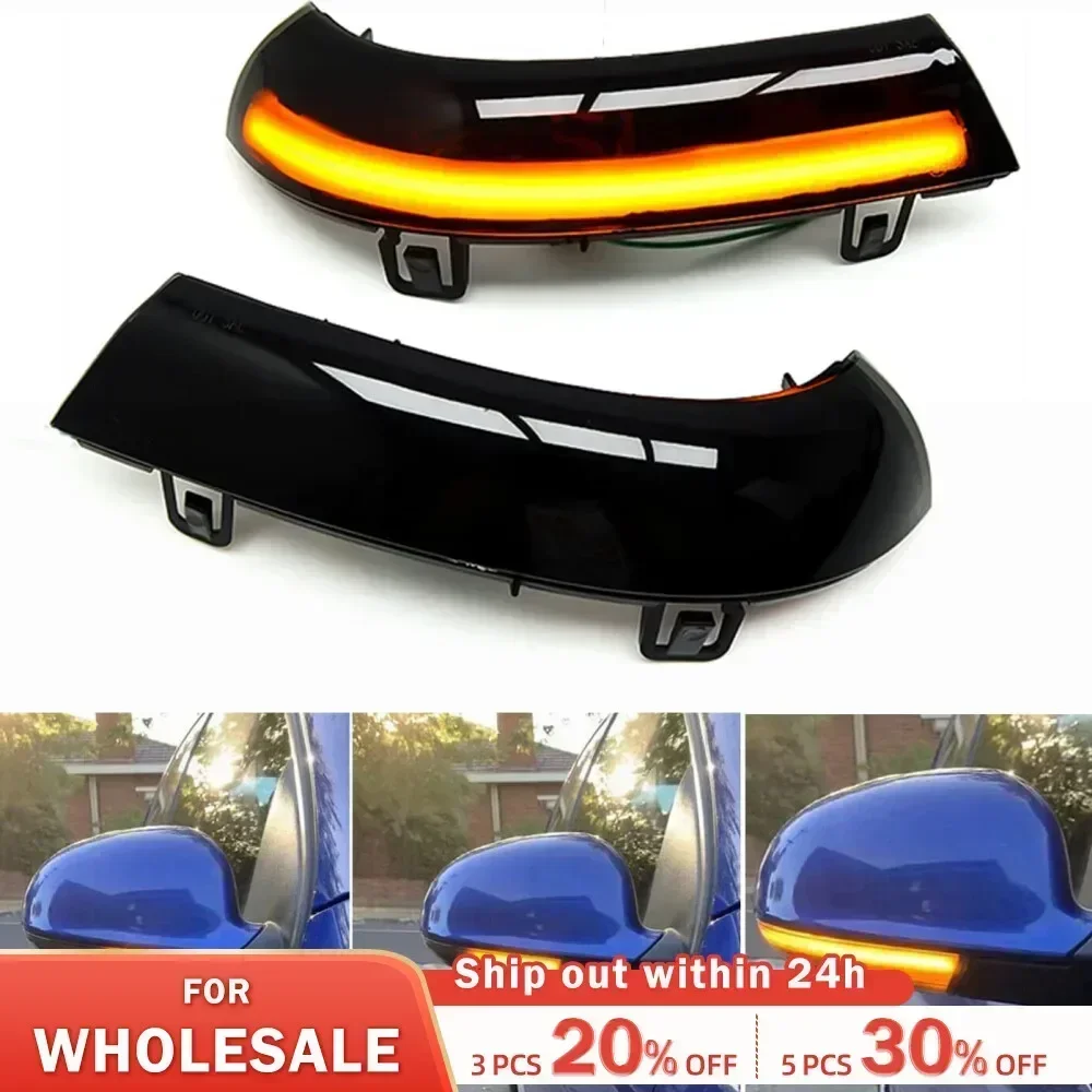 2pcs LED Turn Signal Mirror Indicator Light Dynamic Blinker For VW GOLF 5 GTI V MK5 Jetta Passat B5.5 B6 Sharan Superb B5 EOS