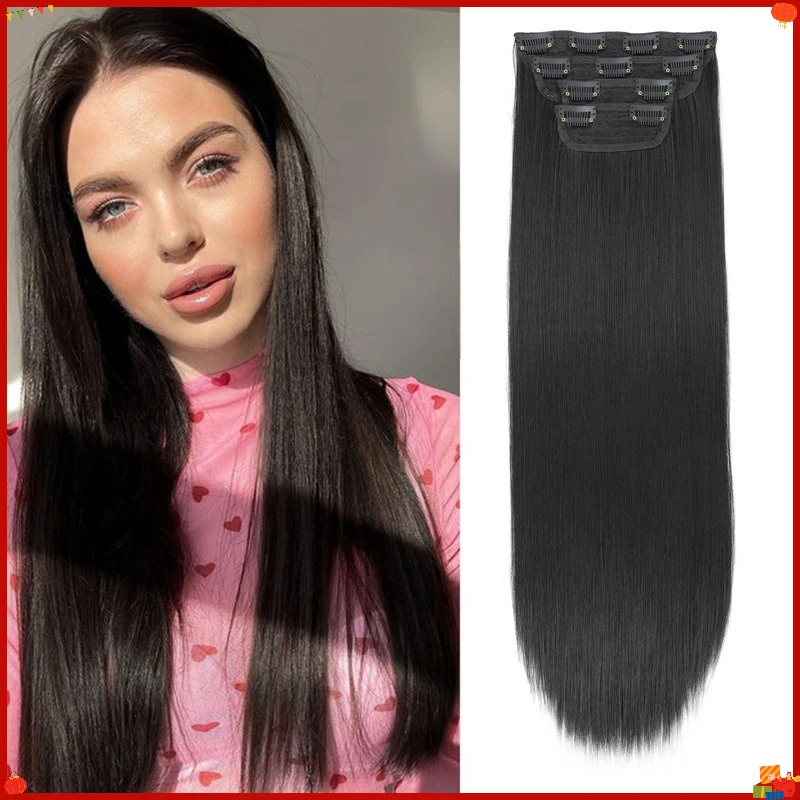 4pcs-straight-synthetic-clip-in-hair-extensions-set-women’s-natural-look-fiber-hairpiece-for-party-daily-cosplay-styling