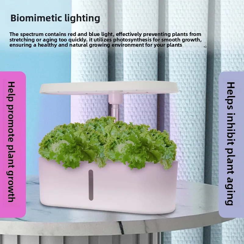 2026 Mini Smart Water Circulation Hydroponic Box With LED Lighting Indoor Soilless Seedling Pot For Vegetables Flowers