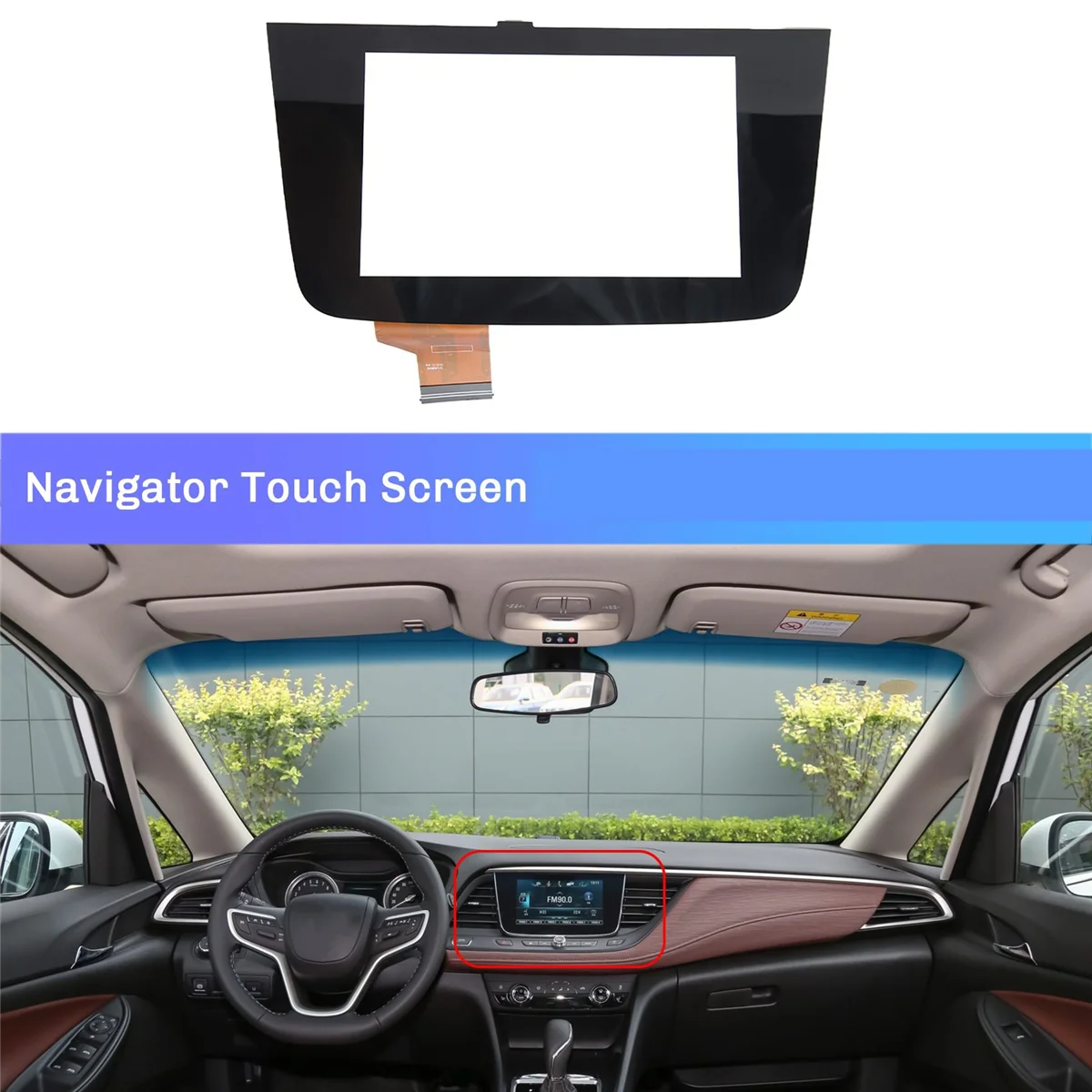 Car Central Control Navigator Touch Screen for Buick GL6 2017 2018