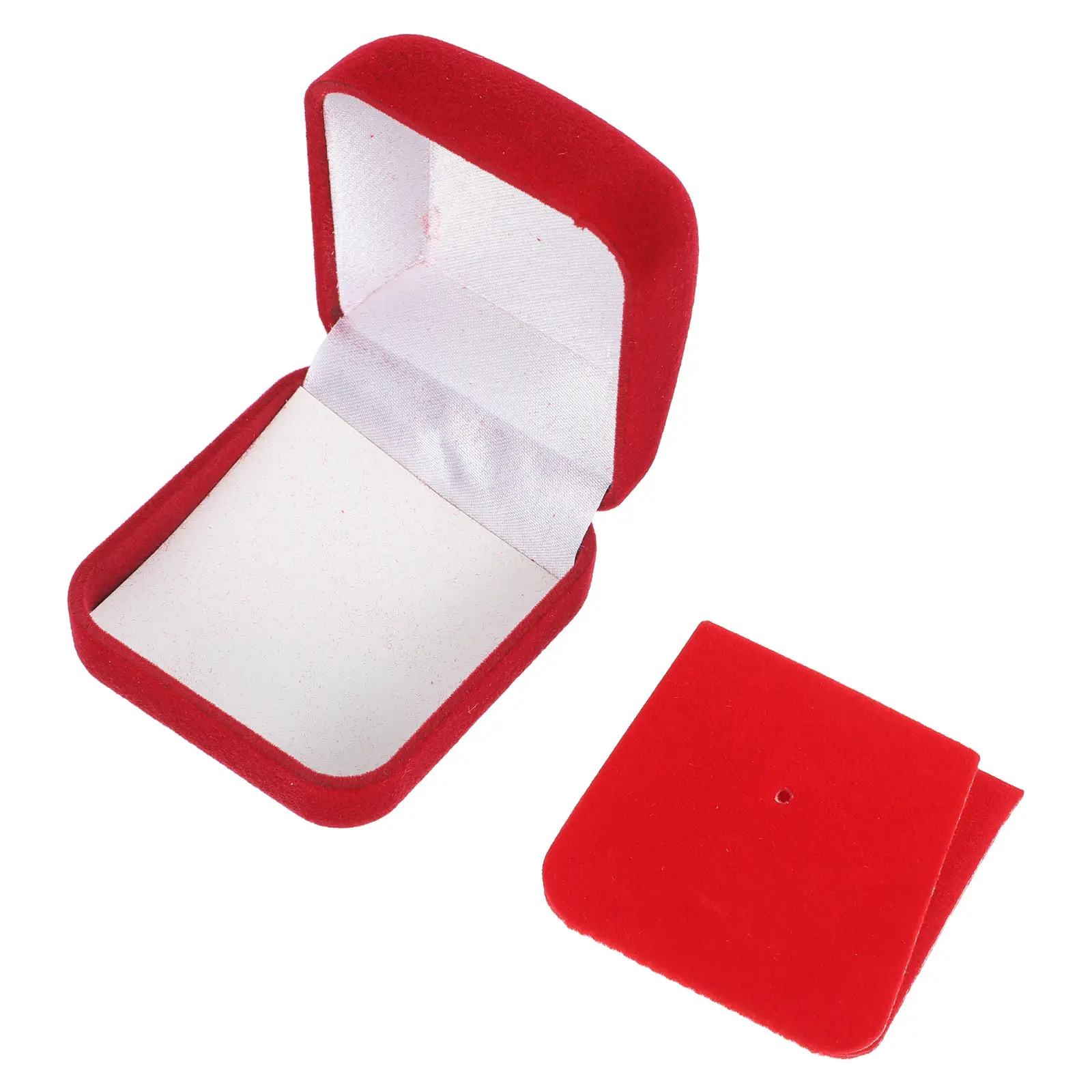 6PCS Badge Display Box with Soft Red Lining for Lapel Pins, Medals, Awards, Coins & Brooches Organizer