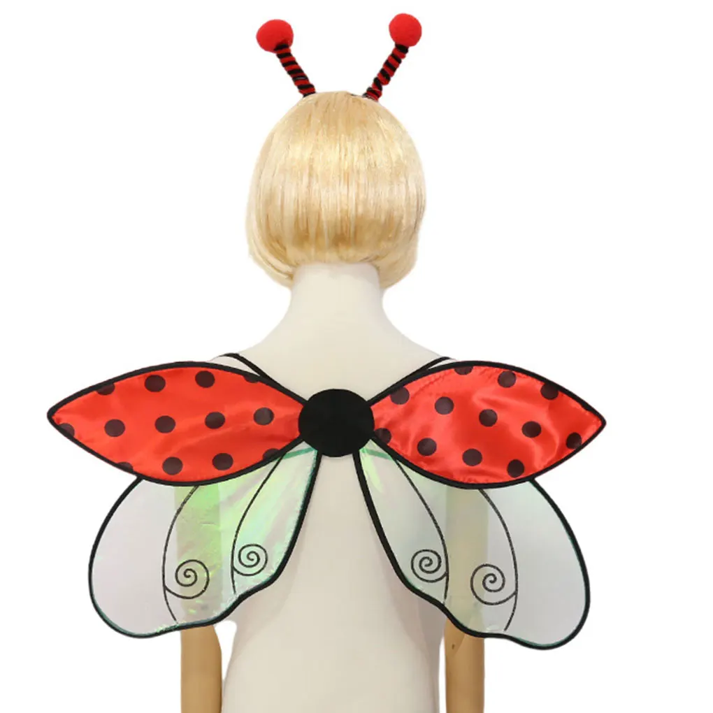 Cute Insect Wing For Women And Girls Comfortable And Easy To Wear Adding Wingto Cosplay Costumes Red