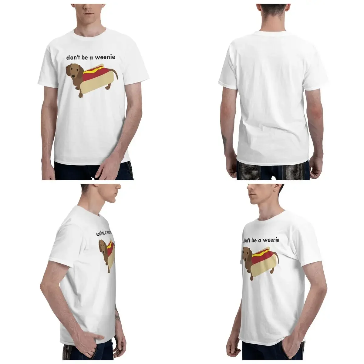 Little Wiener Dog 100% Cotton T-Shirt Men'sFashion T Shirts Men Round Neck Short Sleeve S-6XL