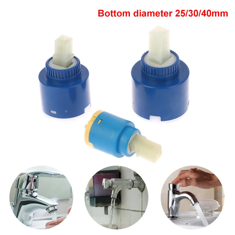 1pcs 25mm 35mm 40mm Ceramic Cartridge Valve Kitchen Bathroom Cartridge Valve Mixer Tap Repalce Accessories