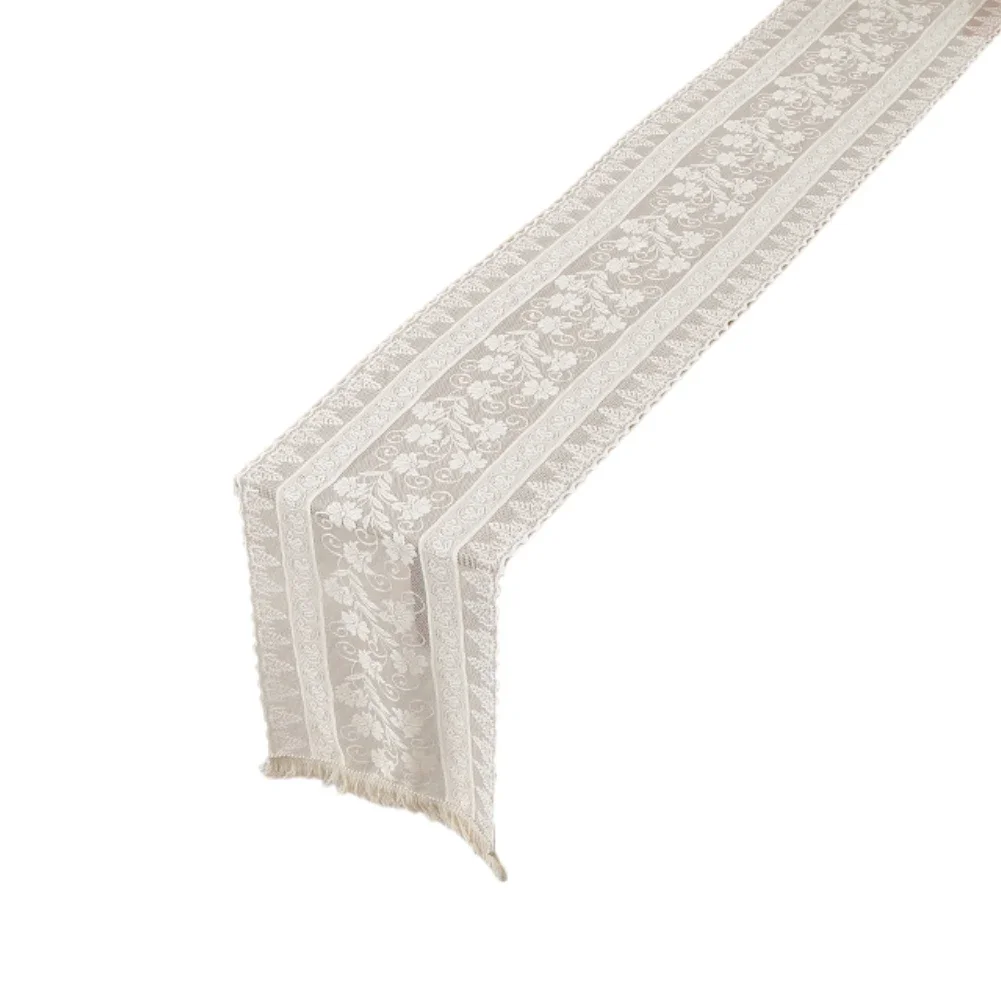 

Delicate Embroidery Elevated Table Decor Cutwork Lace Table Runner Placemat Perfect For Special Celebrations 30x360CM