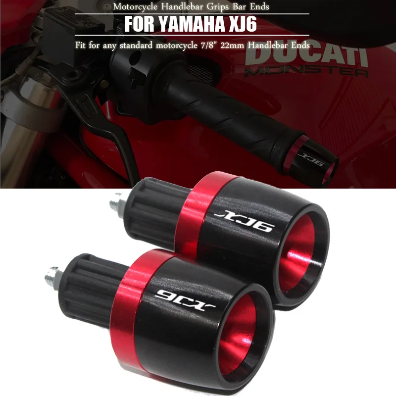 Motorcycle Accessories 7/8'' 22MM Handlebar Grips Handle Bar Cap End Plugs For XJ6 DIVERSION XJ6DIVERSION XJ 2009-2014