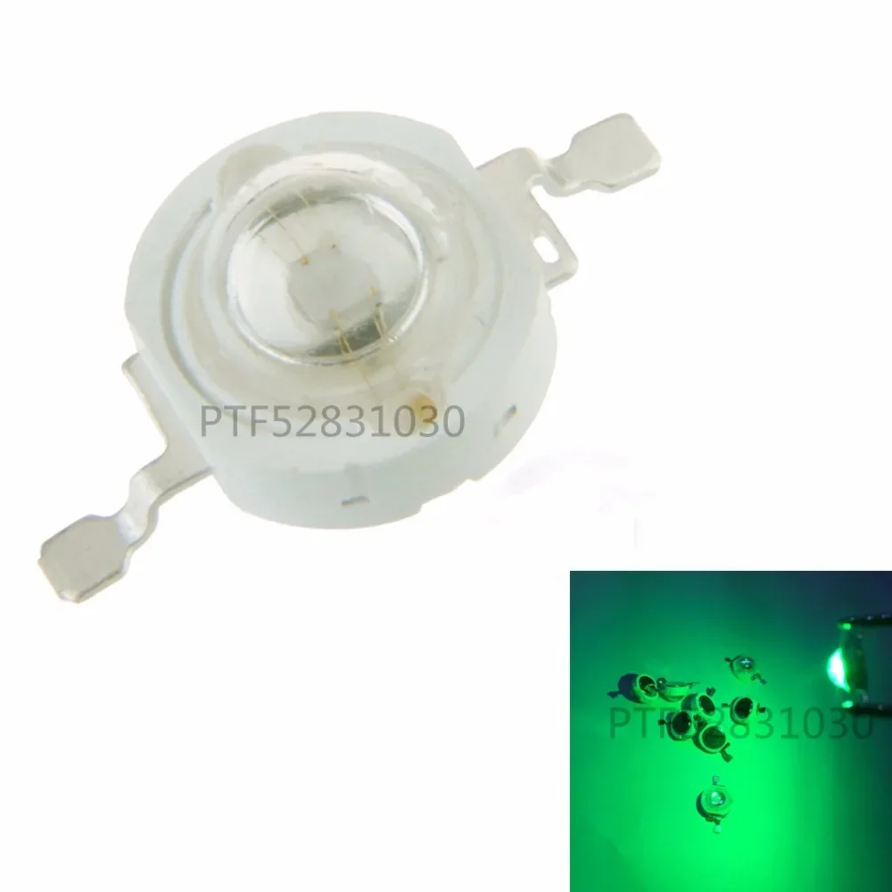 FREE SHIPPING 100PCS/LOT High Power EPILEDS Chip 3W Green LED Bulb 45MIL led lamp 520-525NM 130-140LM 650-700MA