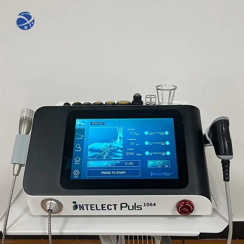 Mesin terapi Laser, alat terapi Laser intensitas tinggi, alat terapi Shockwave, 10 Bar, fisioterapi, pereda sakit