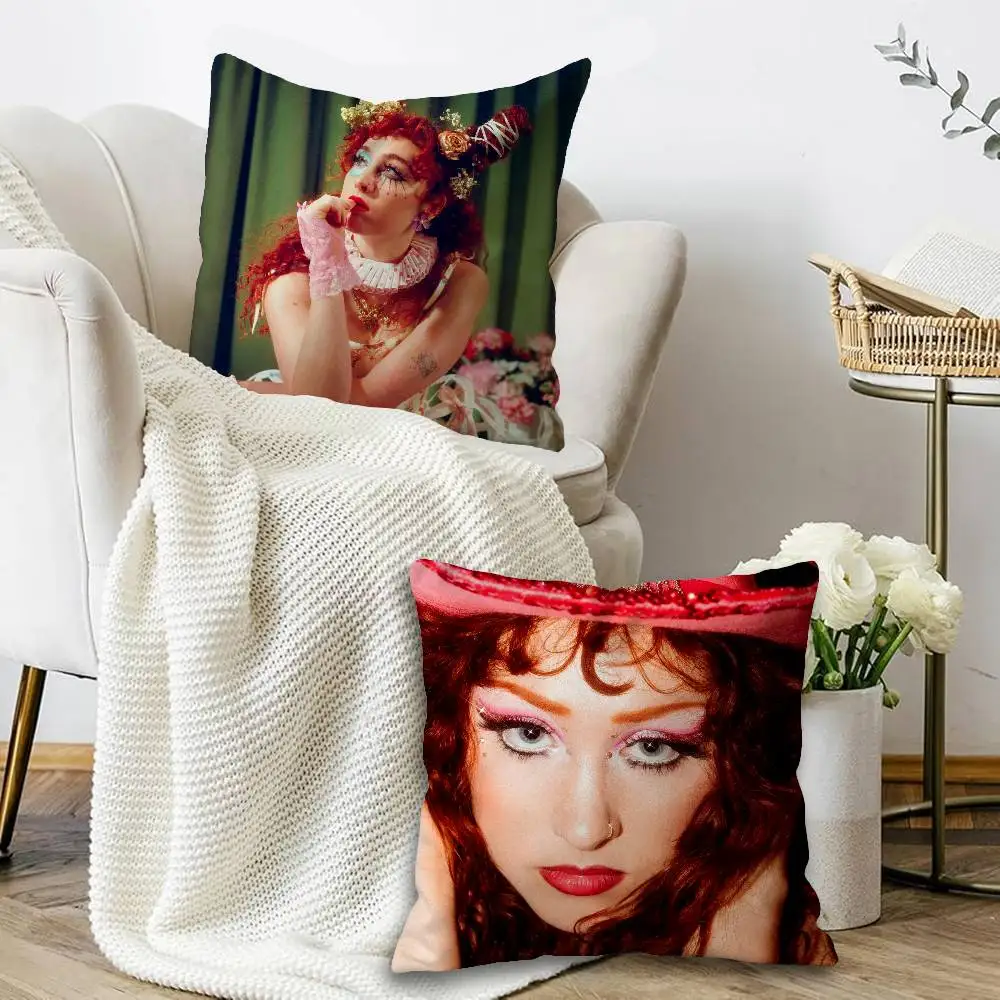 American Singer Chappell Roan Cushion Cover Car Throw Pillow Case For Sofa Car Christmas Gift 40x40cm 45x45cm