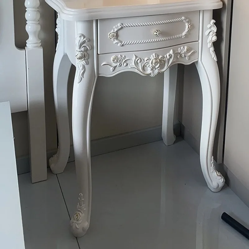 Desk, computer desk, master learning and writing desk and chairs, cream princess high-grade storage