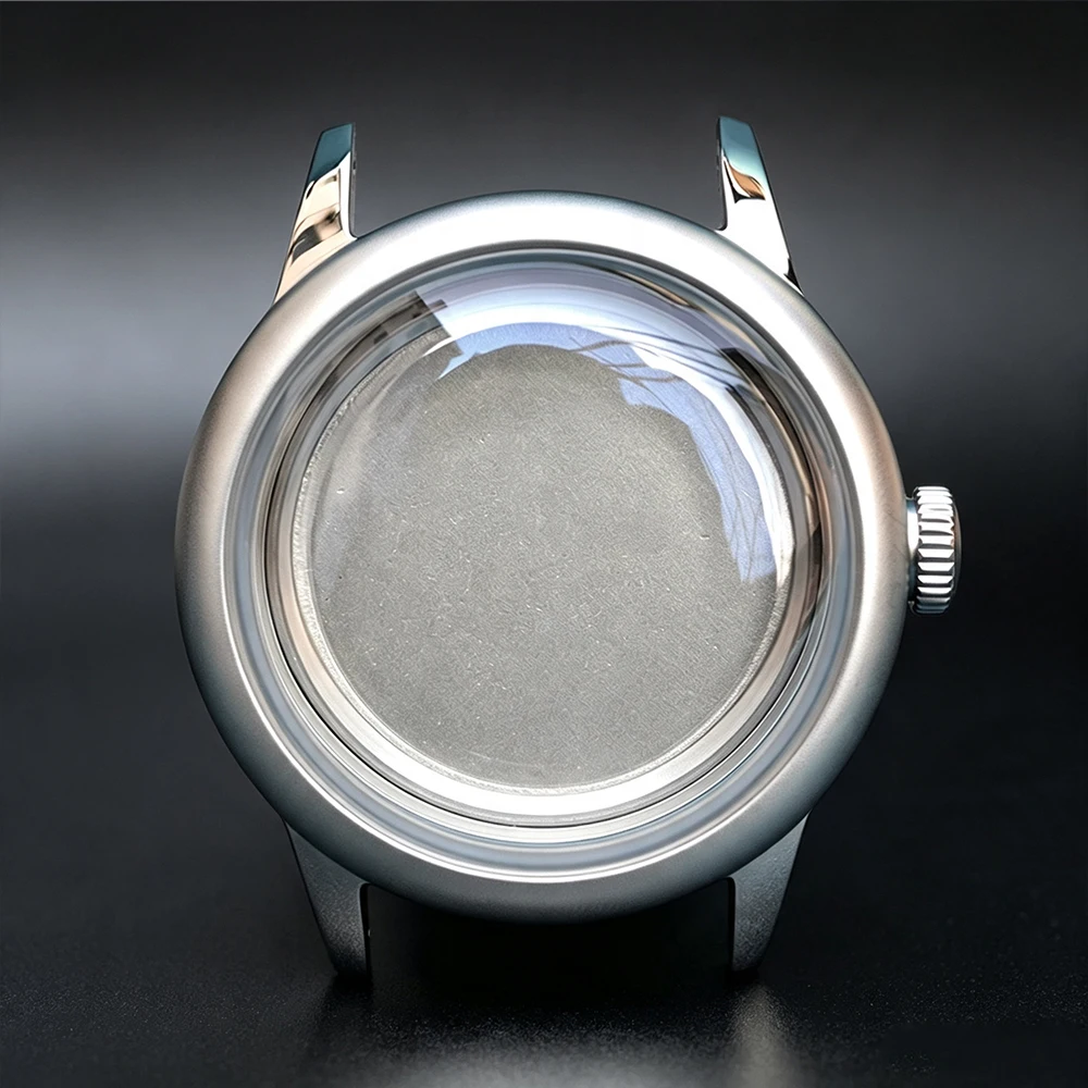 Retro military watch case suitable for NH35 movement 36MM small diameter sapphire bubble mirror