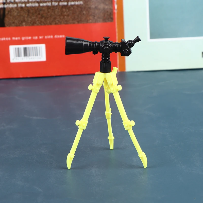 2Pcs Doll Telescope Model Dollhouse Miniature Version Telescope Doll Home Decor.