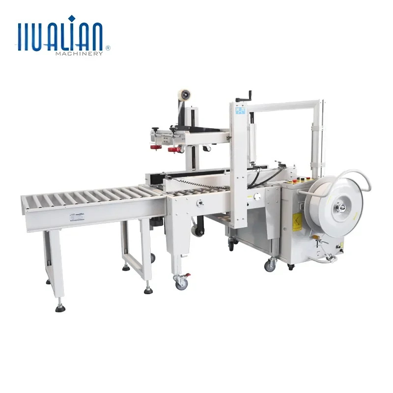 for XFK-1C Hualian Automatic Integrated Strapping Tape Corrugated Box Packaging Packing Line