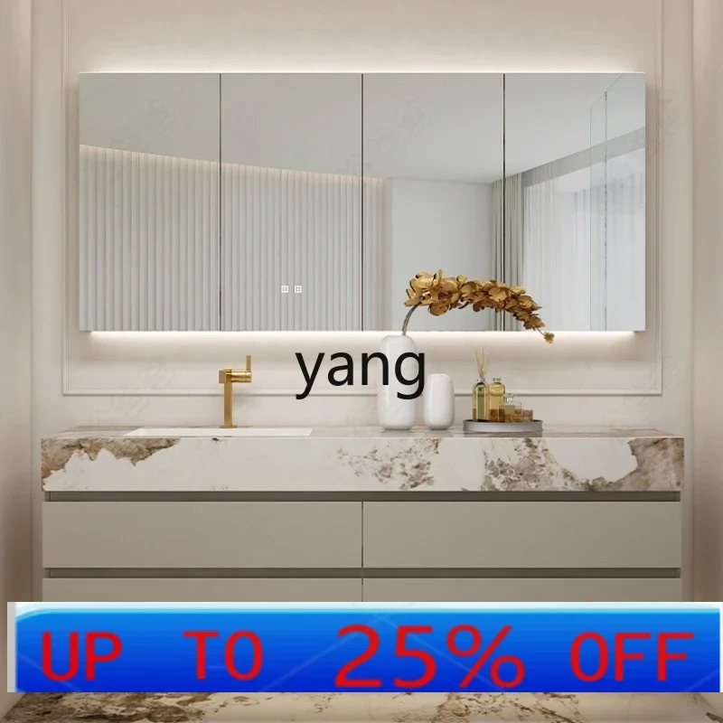 CX rock slab ceramic integrated bathroom cabinet combination modern simple bathroom washstand