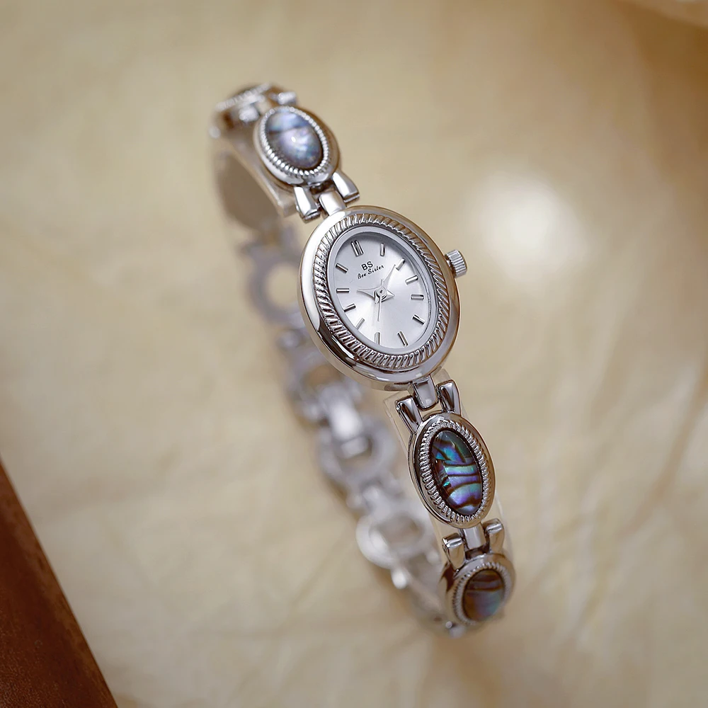 Новые женские часы, роскошные винтажные золотые кварцевые часы, красочный браслет в виде ракушки, наручные часы, платье, женские подарки, оригинал 2025 года