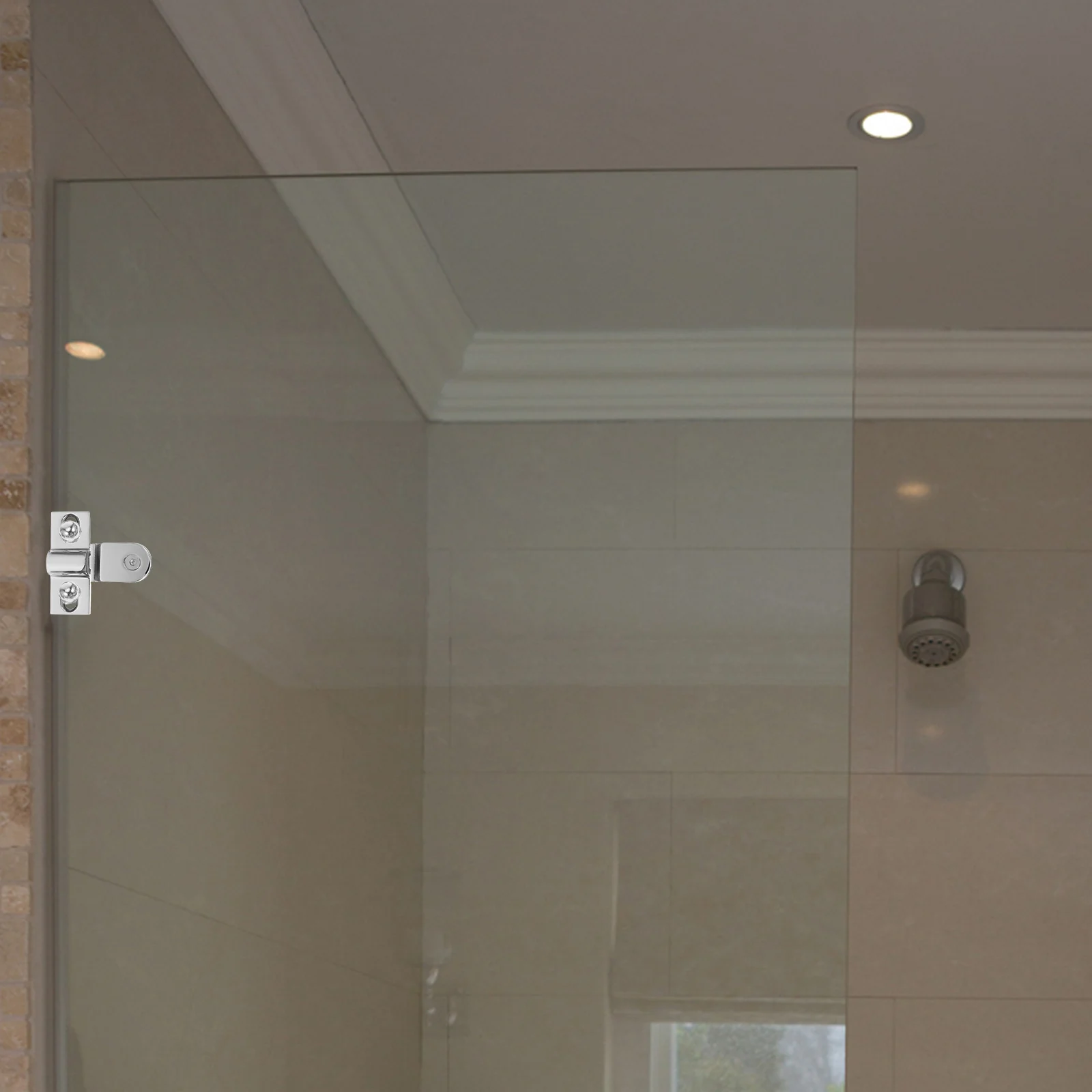 

2Pcs Shower Door Hinges Heavy Duty Stainless Steel Glass Door Pivot Hinge Frameless Shower Hardware Replacement Parts Bathroom