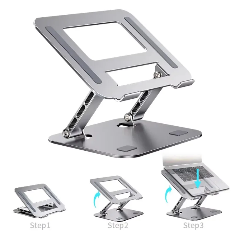 Aluminum Alloy Adjustable Foldable Lightweight Laptop Stand Non-slip Desktop Stand
