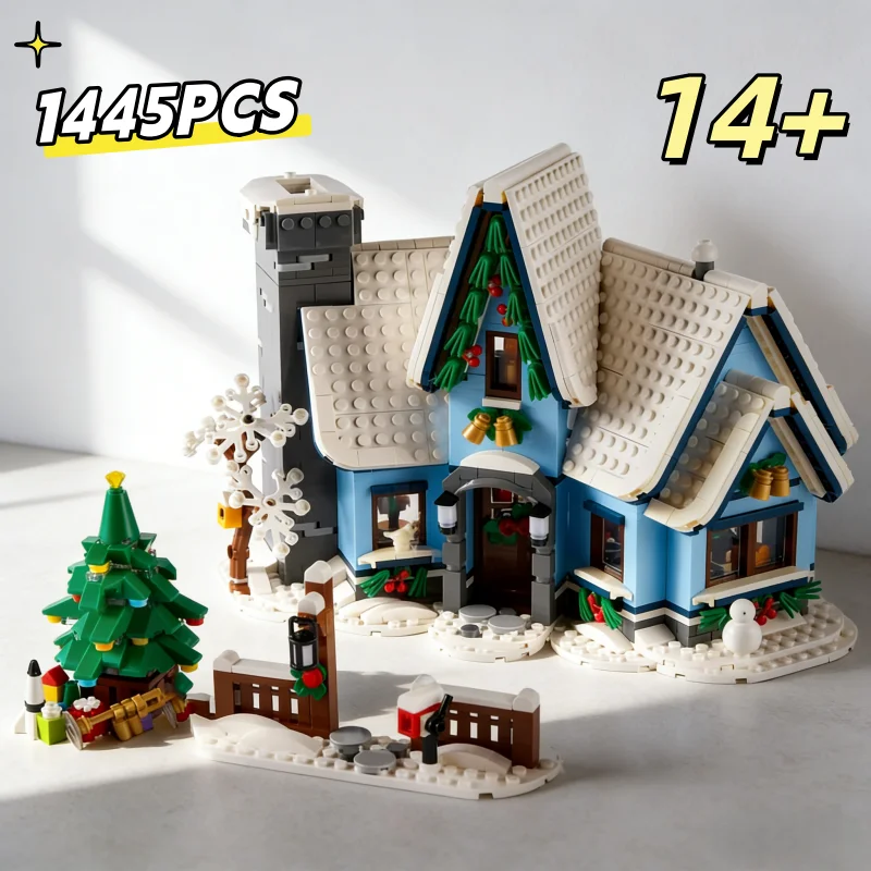 

1445PCS Creative City Display Winter Village Santa's Visit House DIY Model Set 10293 Building Blocks Bricks Party Birthday Gifts