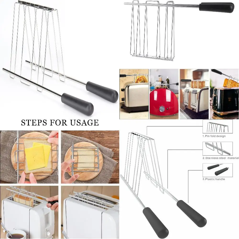 

High-Quality, Stylish, and Durable Stainless Steel Sandwich Cage - Essential Toaster Accessory for Perfectly Crispy and Deliciou
