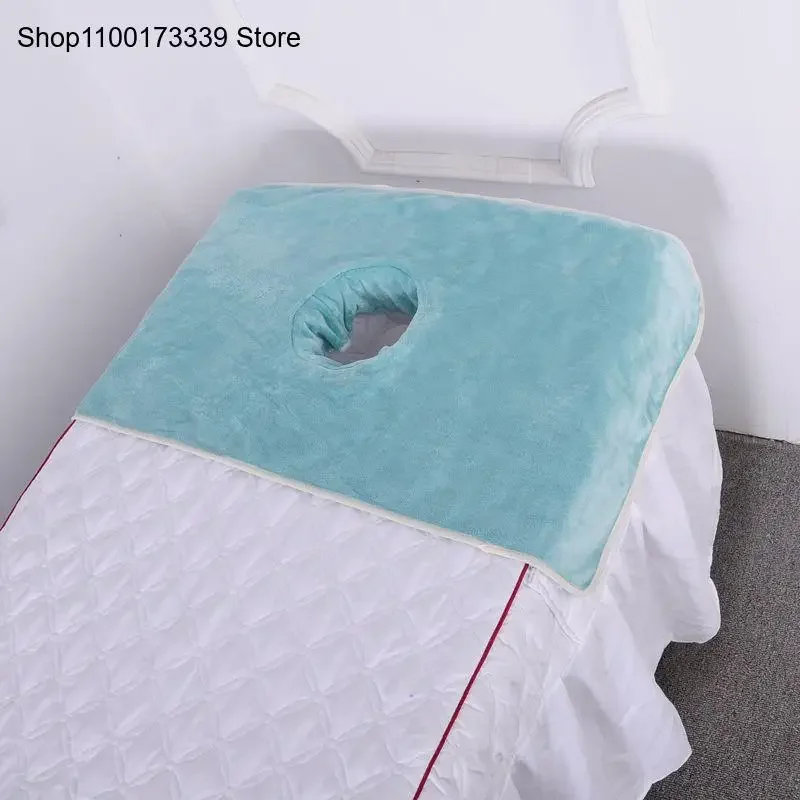 Multiple Colors Beauty Salon Headboard with Hole Prone Towel Massage Therapy Thickened Absorbent Massage Towel