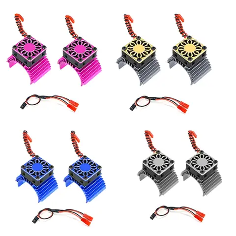New-RC 모터 팬 냉각 팬 방열판 36Mm RC 자동차 용 1/8 1/10 1/12 스케일 380 540 550 3650 3660 3674 브러시리스 모터 Best5