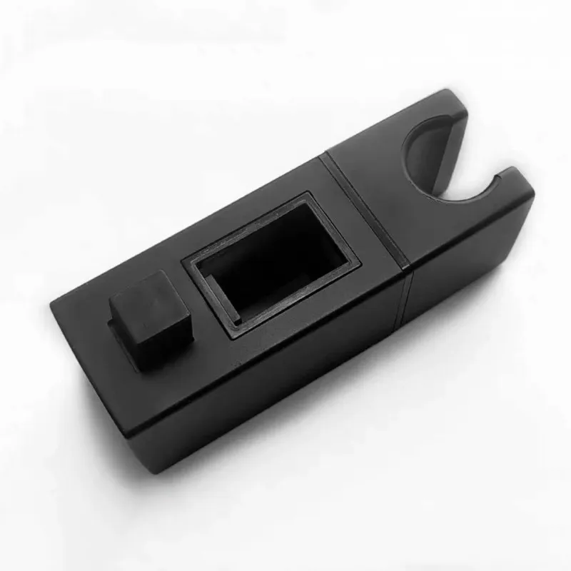 LIUYUE Duschkopfhalterung Schwarz ABS Quadratisch Badezimmer Duschhalterung Gleitschiene Frei Einstellbare Duschhalterung Zubehör – Detail 6