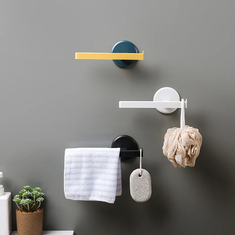 Towel Rack Perforation-free Bathroom Towel Bar Bath Towel Rack Bathroom Hanger Bathroom Simple Nordic Style