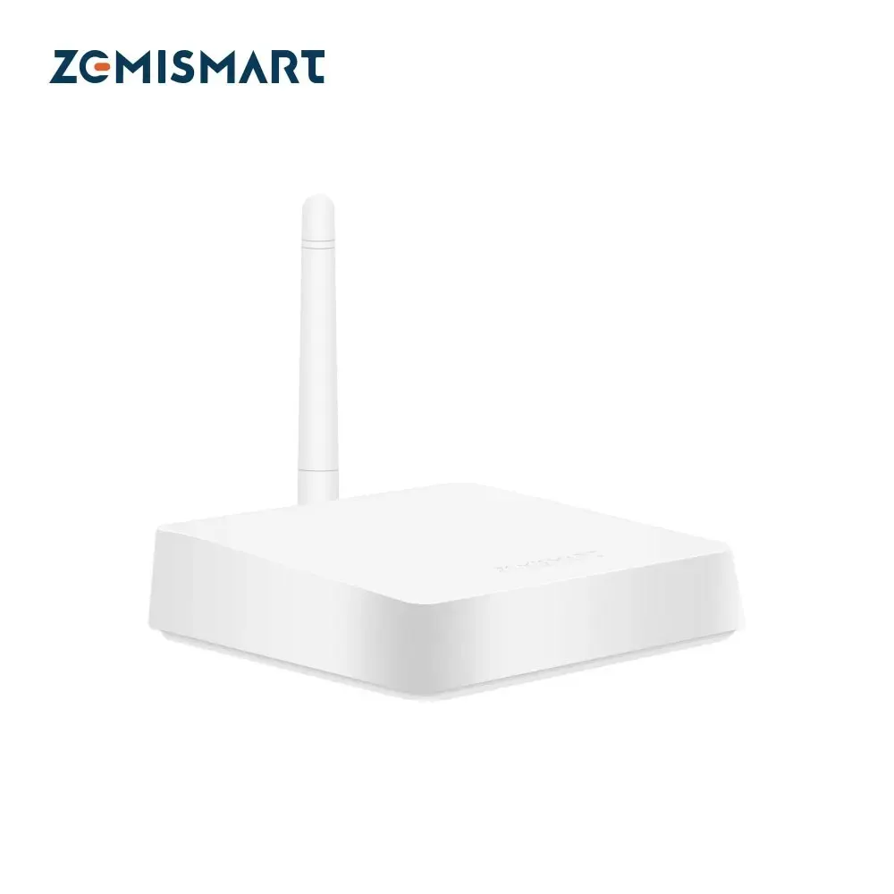 Zemismart Tuya Zigbee Hub with Antenna Smart Home Bridge Wired Gateway with Network Cable Smart Life App Control Zigbee Devices