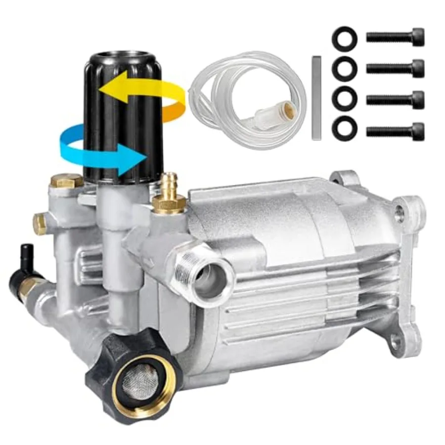 

3/4" Shaft Horizontal Pressure Washer Pump Easy Adjust 2800-3400 PSI 2.5 GPM OEM Replacement Pump for Simpson Honda GC 160 GC 1