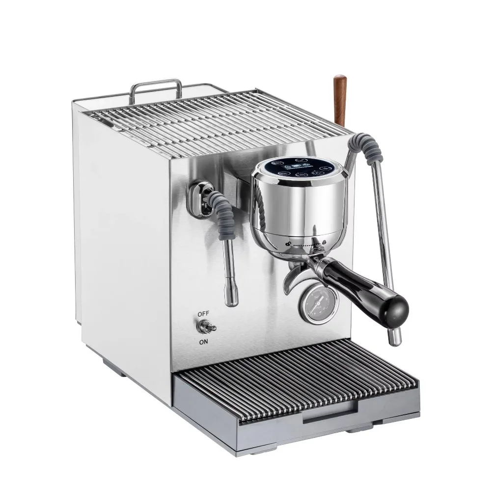 Semi-automatic Espresso Machine, 15Bar High-pressure Pump, Stainless Steel, Mechanical Control, Steam Milk Frother, EU Plug