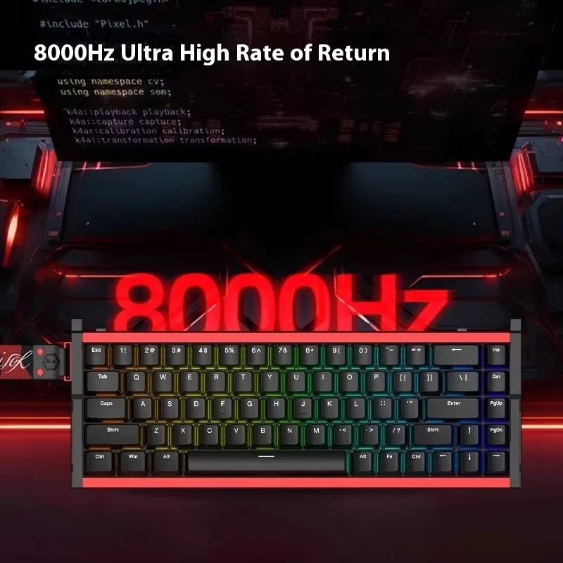 Irok MG68 pro Max Tri-Mode Wireless Mechanical Keyboard Custom 8000HZ 0.01mm RT Aluminium Alloy Gaming Keyboard Magnetic