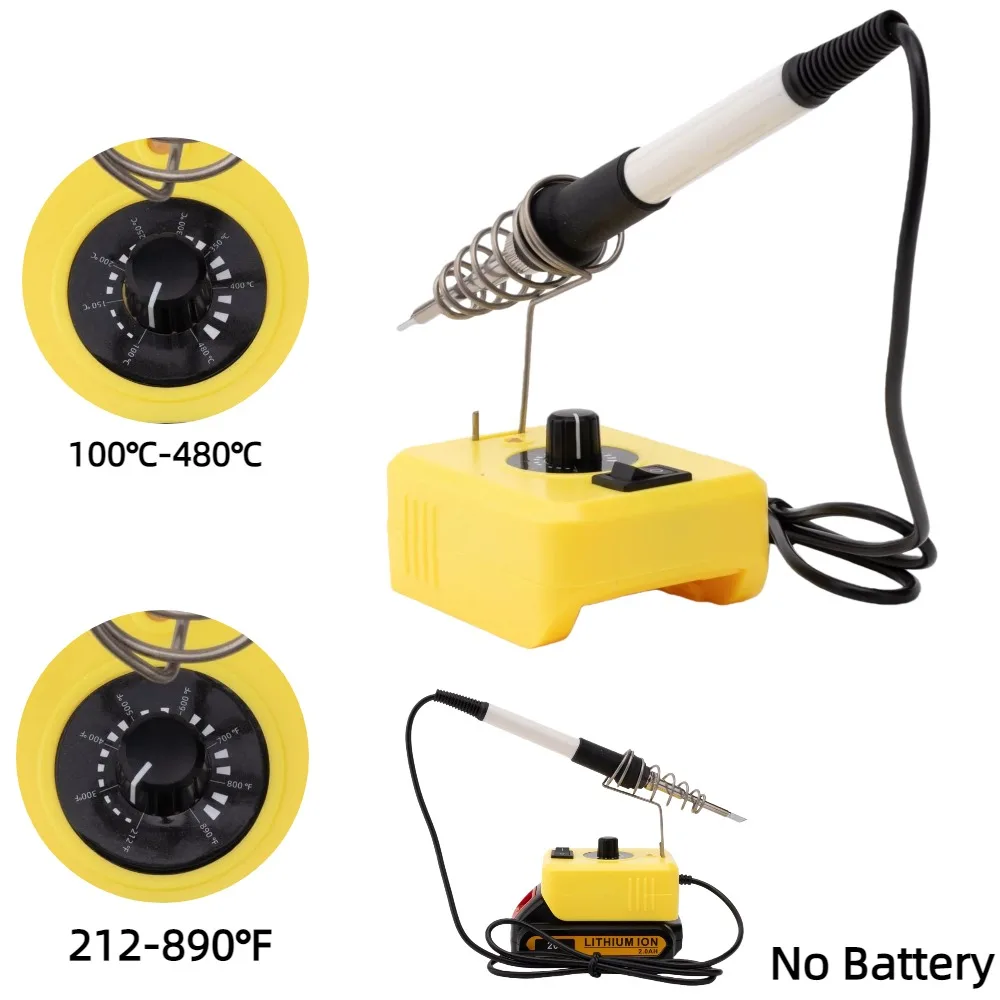 

T12 Soldering Station Portable Electric Network Iron for Dewalt 18V/20V DCB206 DCB205 Lithium Ion Home Repair Welding Tools