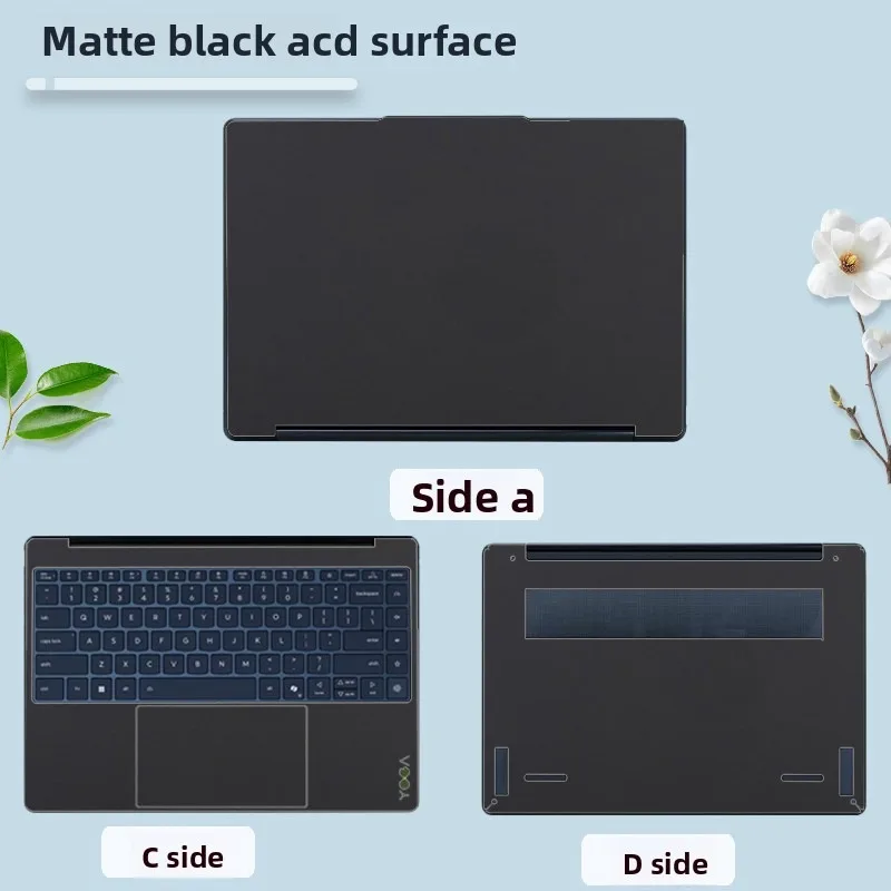For lenovo Yoga 9/ 7 2-in-1 14ILL10 16ILL10 14AKP10 Laptop solid color body skin sticker scratch-proof shell protective film