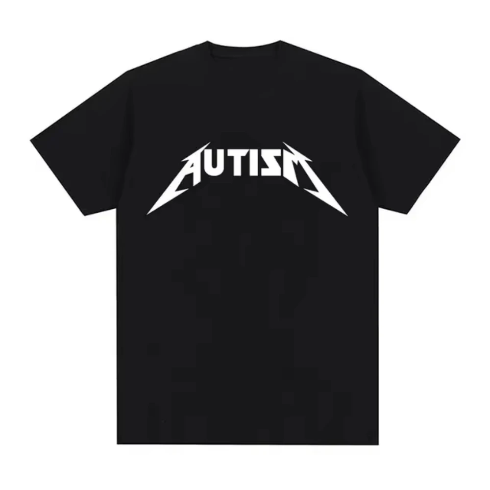 

Autism Metal Rock Buff Cats Meme T-shirt Men Women Fashion Hip Hop Short Sleeve Oversized T-shirts Summer Sport Loose TShirt Top