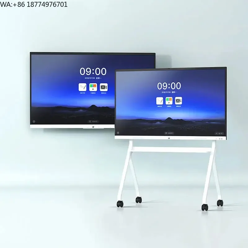 

86-Inch Smart Portable Interactive Touchscreen Monitor Kids Education Electronic Whiteboard with Finger Touch Blackboard Design