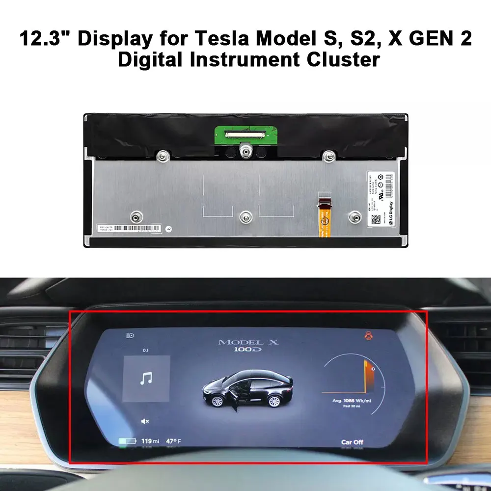 

Digital Instrument Display LA123WF1(SL)(01) for Tesla Model S, S2, X GEN 2