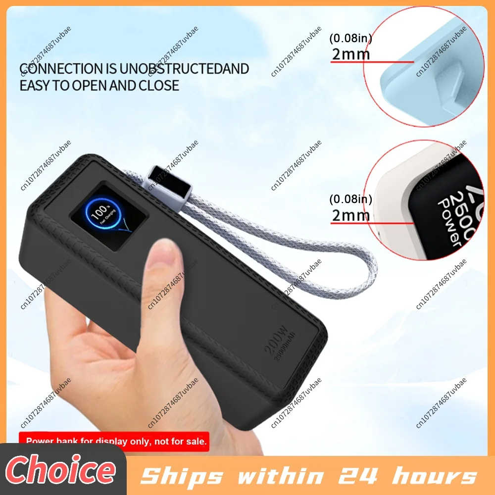 Power Bank Silicone Case for UGREEN 200W with Anti-Lost Strap Protector Sleeve Shell Portable Travel Carrying Case