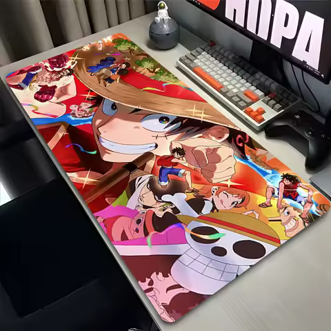 New Mouse Pad Larger XXL 900x400 Speed Pc Computer Keyboard Pads Desk Mat O-one P-piece L-luffy Gaming Accessories Home Mousepad