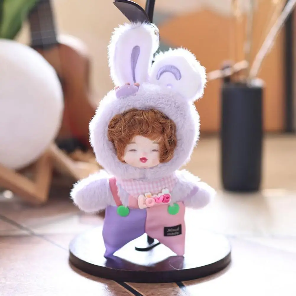 พวงกุญแจตุ๊กตาน่ารัก ตุ๊กตาขนนุ่ม ตุ๊กตาอนิเมะ ของขวัญ ตุ๊กตาหูกระต่าย ของตกแต่งกระเป๋า