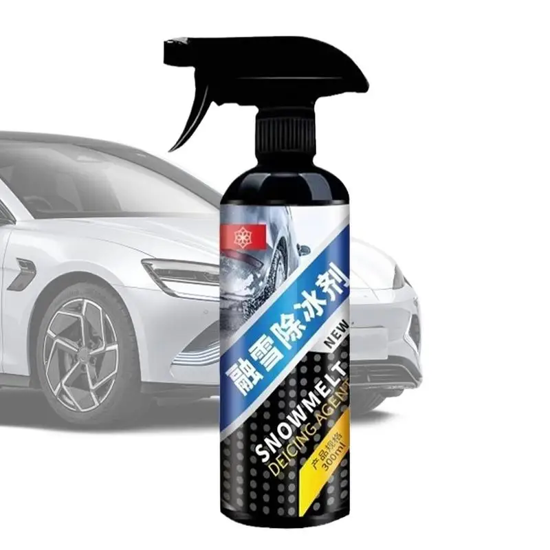 Car Deicer Spray 300ml Deicing Melting Agent Auto Windshield Defroster Deicing Spray For Car Glass Melts Ice Frost And Snow Fast