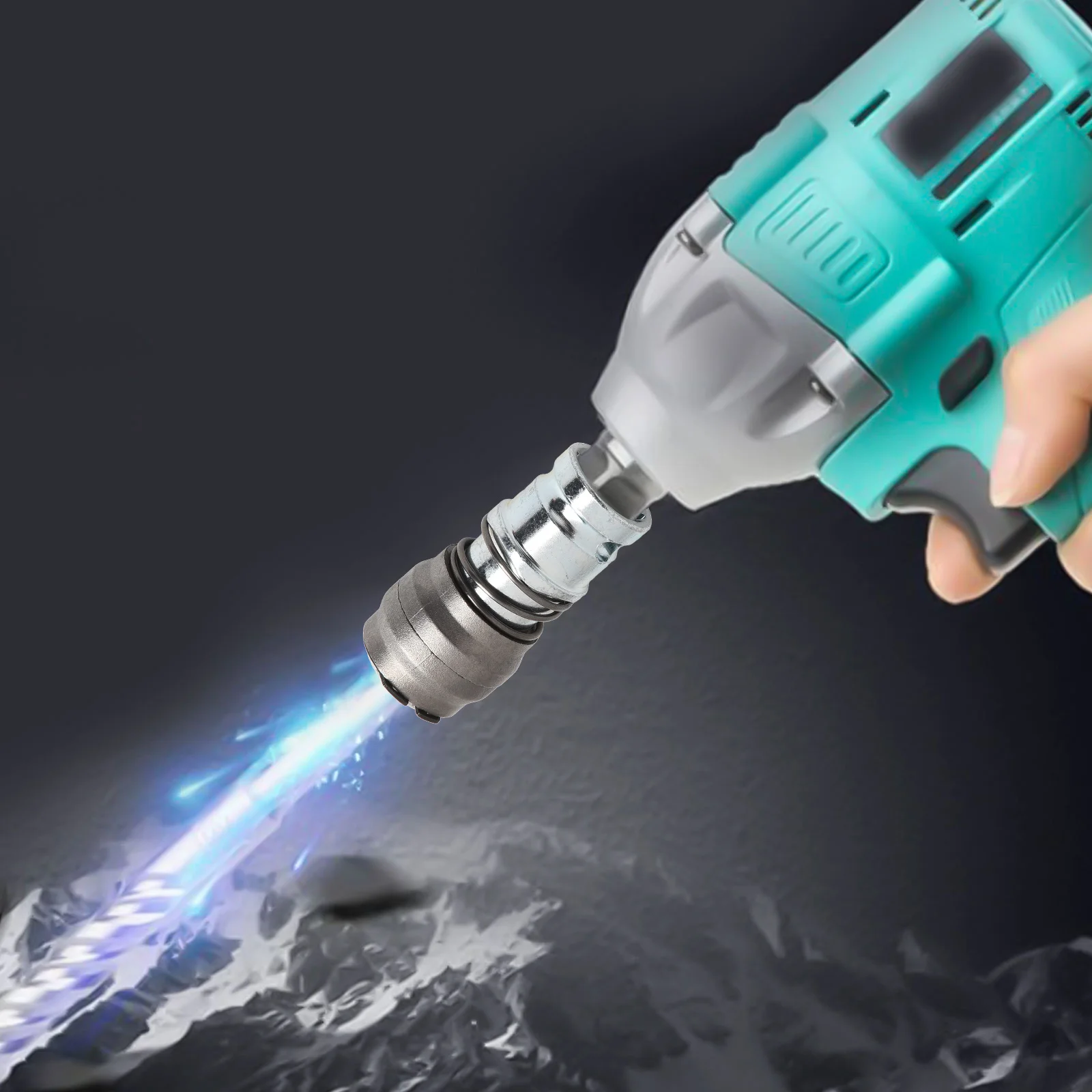 1pcs Electric Hammer Conversion Adapter 65.5x28mm High Power Square/Round Interface Converter For Drill Bit For Electric Wrench